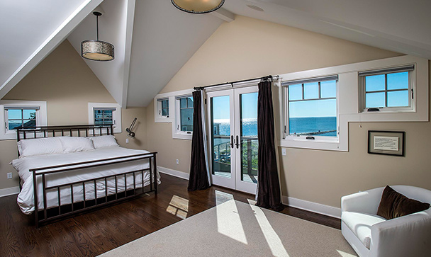 master bedroom with ocean view
