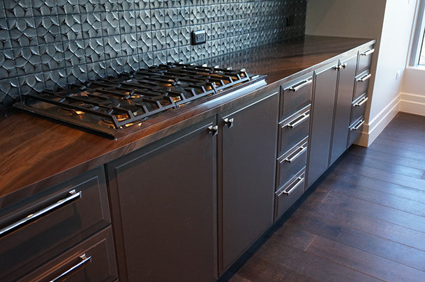 inset cabinet kitchen clean modern white beach